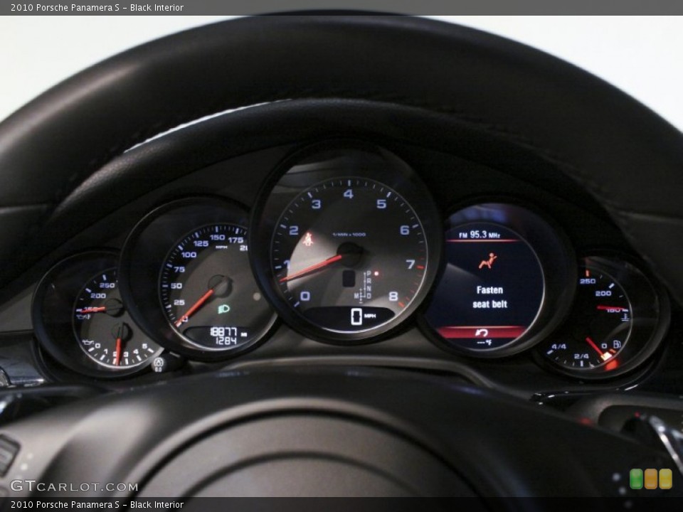 Black Interior Gauges for the 2010 Porsche Panamera S #57136009