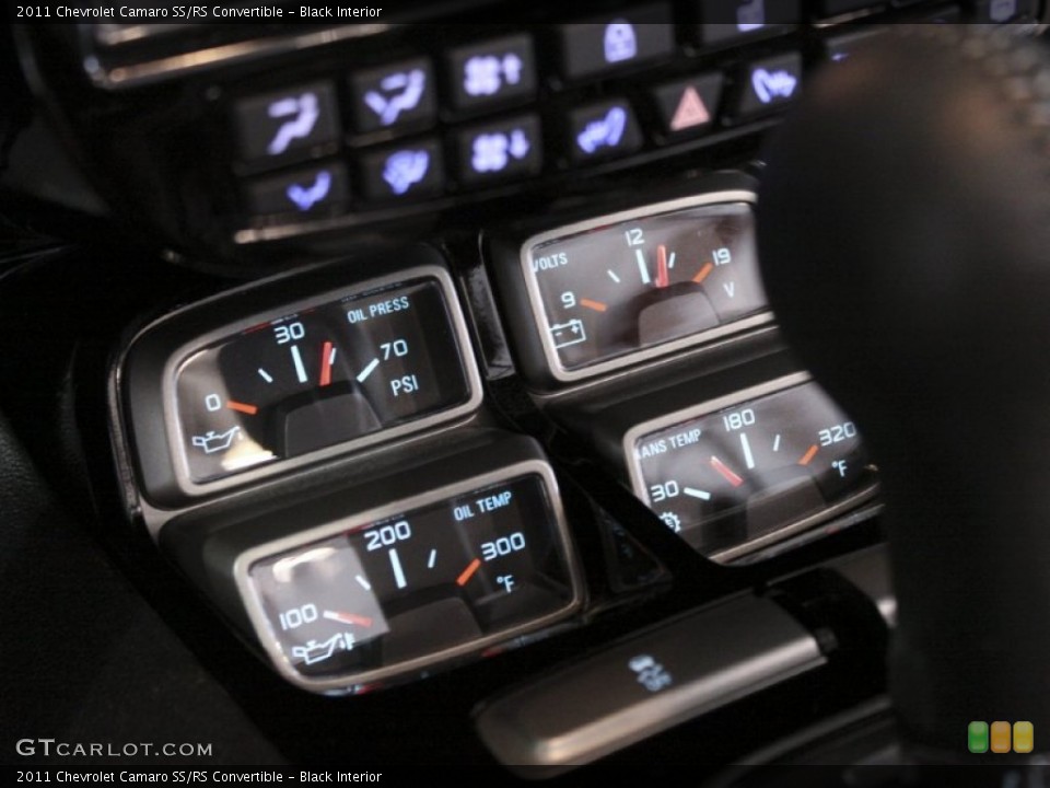 Black Interior Gauges for the 2011 Chevrolet Camaro SS/RS Convertible #57141540