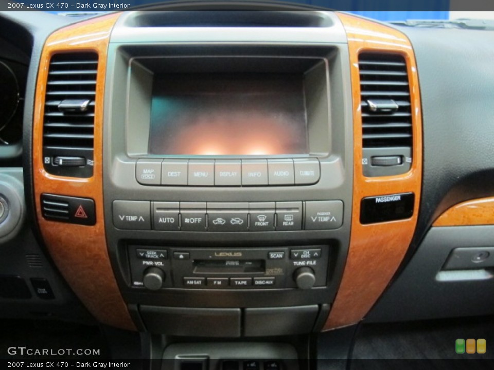 Dark Gray Interior Controls for the 2007 Lexus GX 470 #57142696