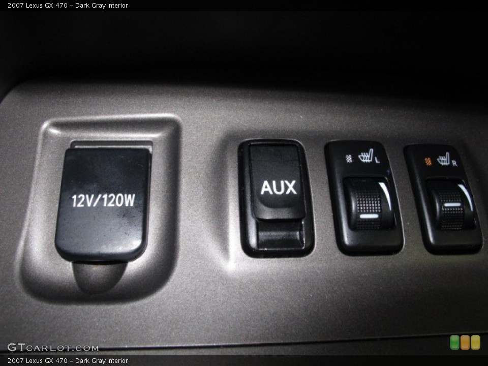Dark Gray Interior Controls for the 2007 Lexus GX 470 #57142744