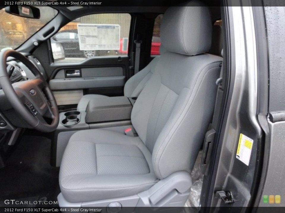 Steel Gray Interior Photo for the 2012 Ford F150 XLT SuperCab 4x4 #57143473