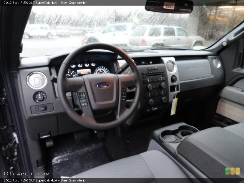 Steel Gray Interior Dashboard for the 2012 Ford F150 XLT SuperCab 4x4 #57143491