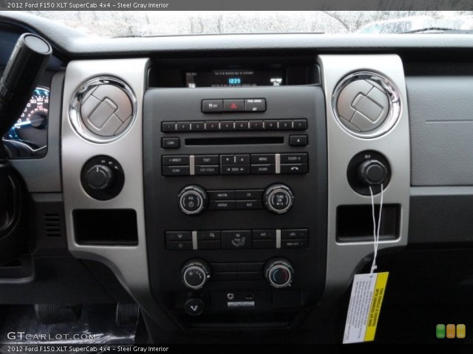 Steel Gray Interior Controls for the 2012 Ford F150 XLT SuperCab 4x4 #57143542