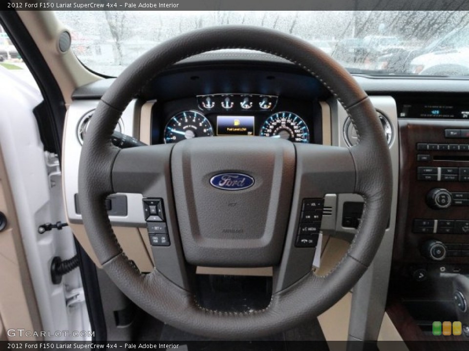 Pale Adobe Interior Steering Wheel for the 2012 Ford F150 Lariat SuperCrew 4x4 #57143716