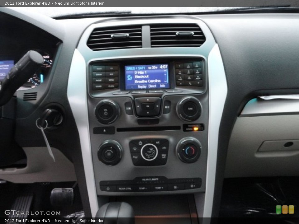 Medium Light Stone Interior Controls for the 2012 Ford Explorer 4WD #57144076