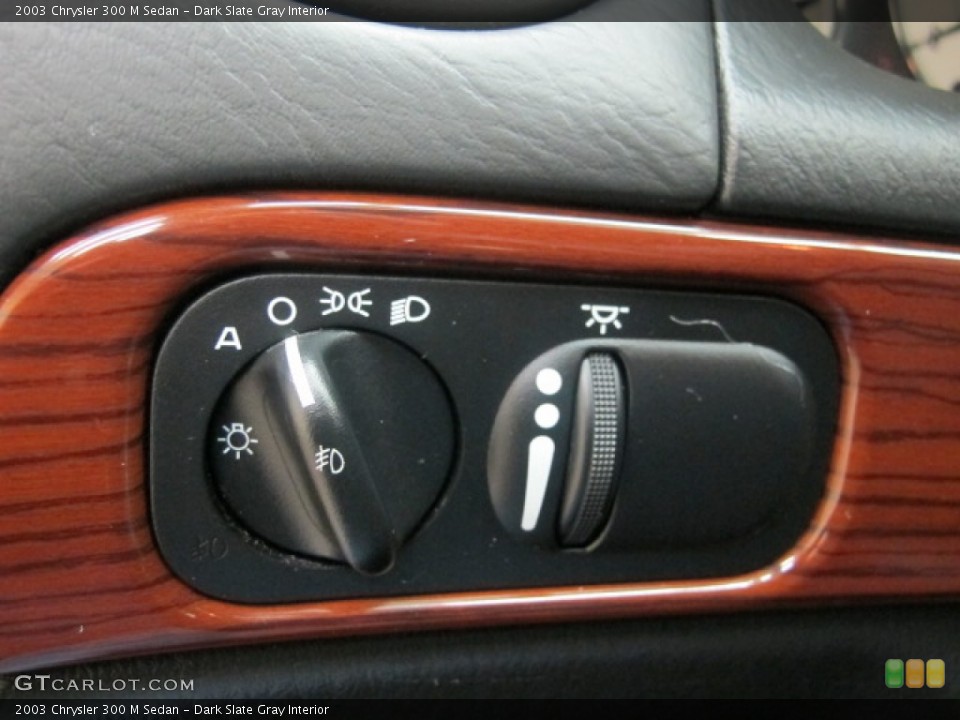 Dark Slate Gray Interior Controls for the 2003 Chrysler 300 M Sedan #57147649