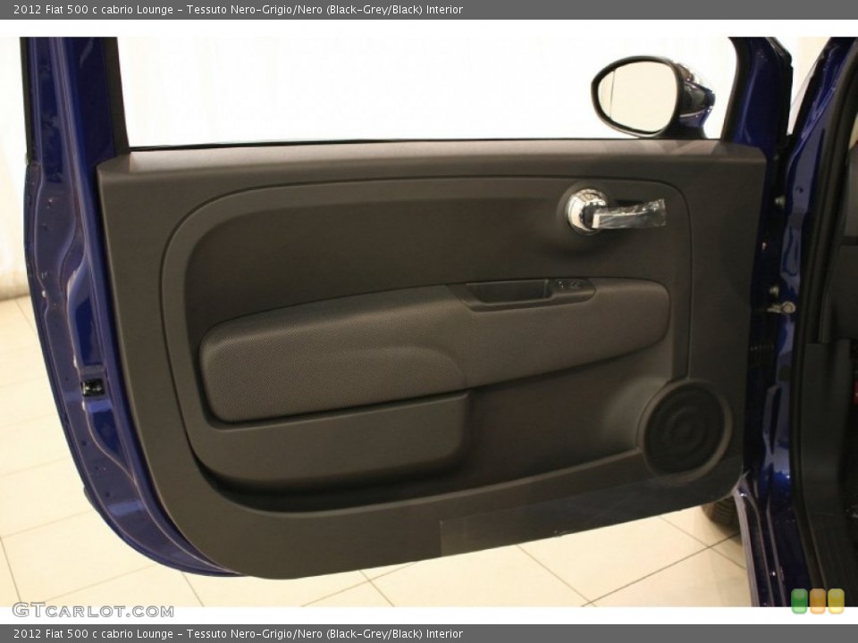 Tessuto Nero-Grigio/Nero (Black-Grey/Black) Interior Door Panel for the 2012 Fiat 500 c cabrio Lounge #57147710