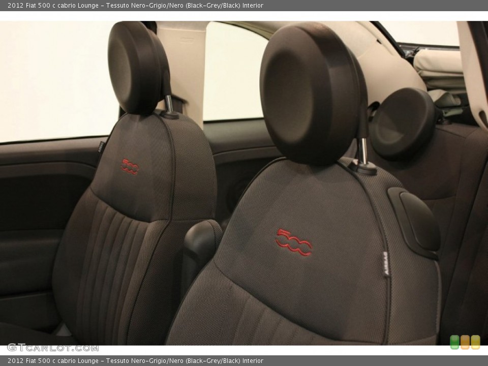 Tessuto Nero-Grigio/Nero (Black-Grey/Black) Interior Photo for the 2012 Fiat 500 c cabrio Lounge #57147736