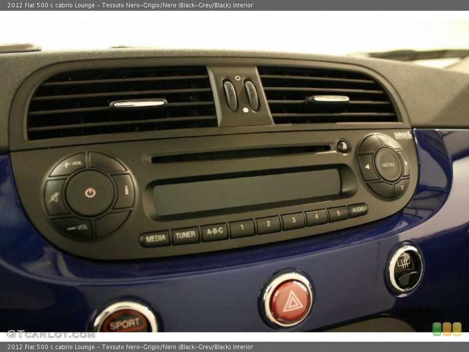 Tessuto Nero-Grigio/Nero (Black-Grey/Black) Interior Audio System for the 2012 Fiat 500 c cabrio Lounge #57147808