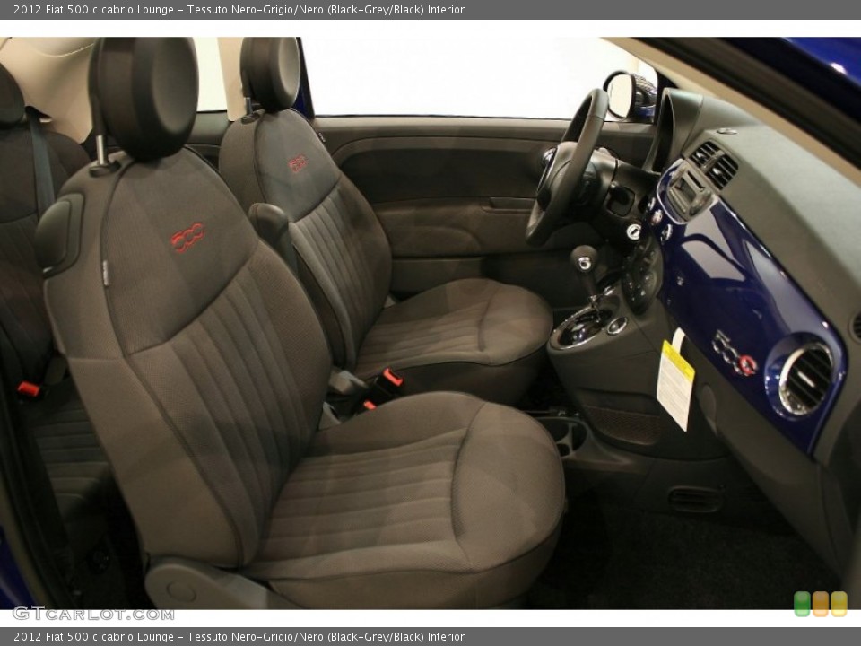 Tessuto Nero-Grigio/Nero (Black-Grey/Black) Interior Photo for the 2012 Fiat 500 c cabrio Lounge #57147817