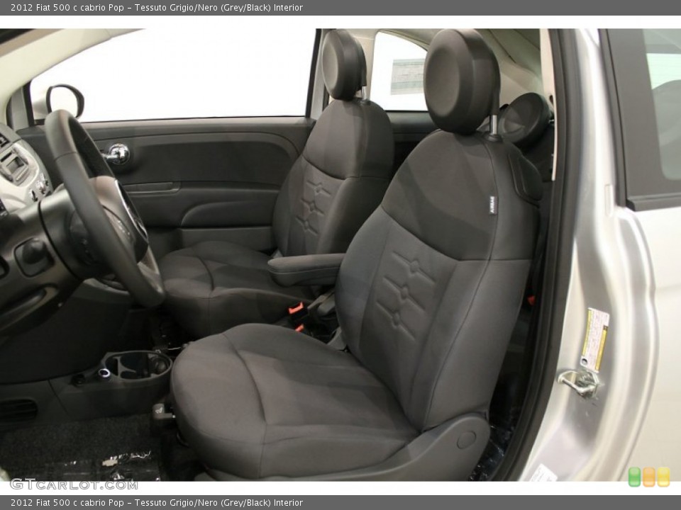 Tessuto Grigio/Nero (Grey/Black) Interior Photo for the 2012 Fiat 500 c cabrio Pop #57147973