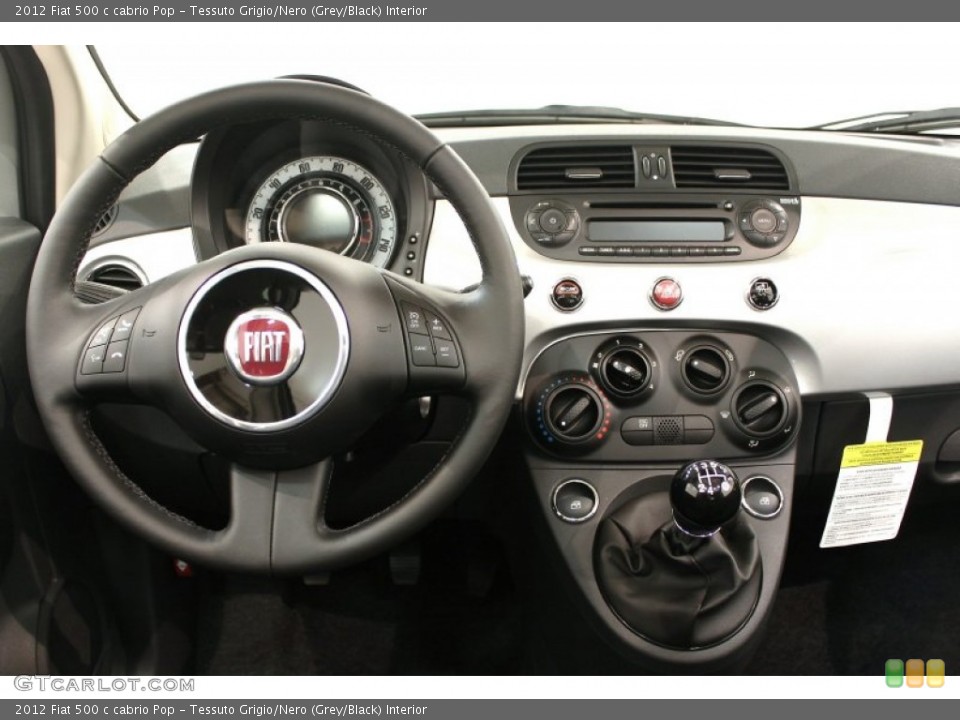 Tessuto Grigio/Nero (Grey/Black) Interior Dashboard for the 2012 Fiat 500 c cabrio Pop #57147982