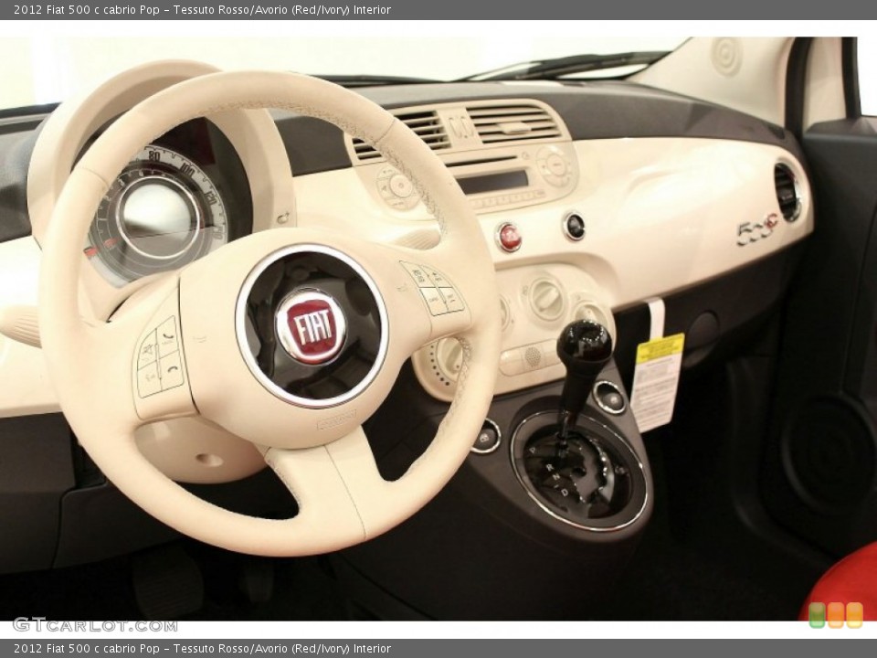 Tessuto Rosso/Avorio (Red/Ivory) Interior Dashboard for the 2012 Fiat 500 c cabrio Pop #57148320