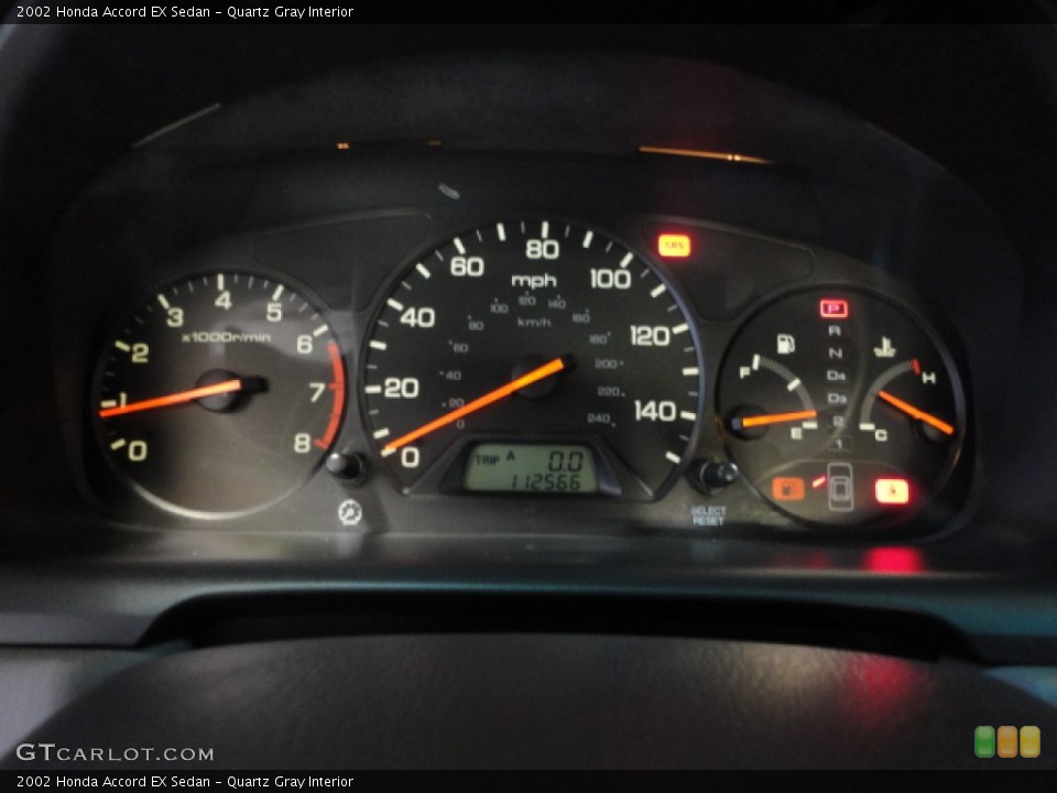 Quartz Gray Interior Gauges for the 2002 Honda Accord EX Sedan #57148912