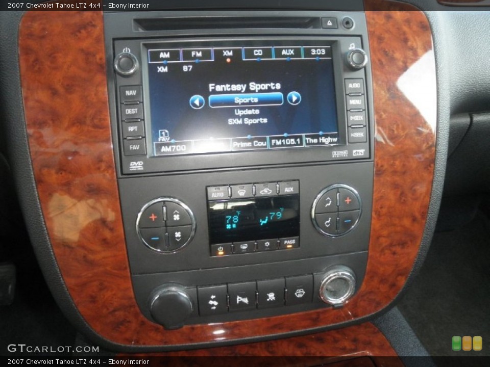 Ebony Interior Controls for the 2007 Chevrolet Tahoe LTZ 4x4 #57151171
