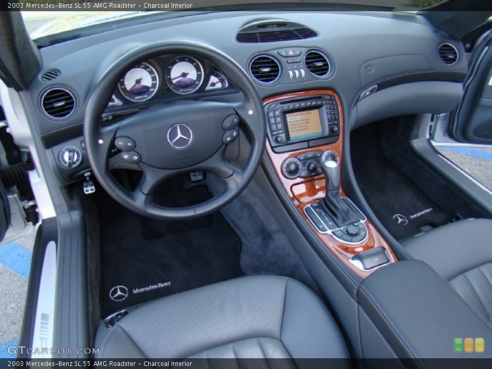 Charcoal Interior Dashboard for the 2003 Mercedes-Benz SL 55 AMG Roadster #57151432