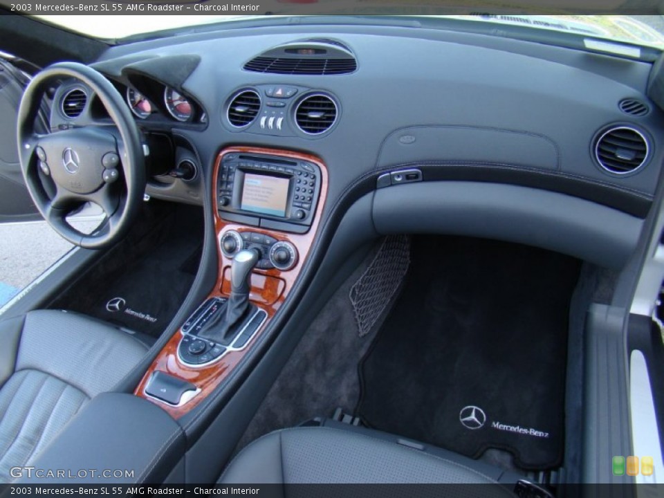 Charcoal Interior Dashboard for the 2003 Mercedes-Benz SL 55 AMG Roadster #57151660