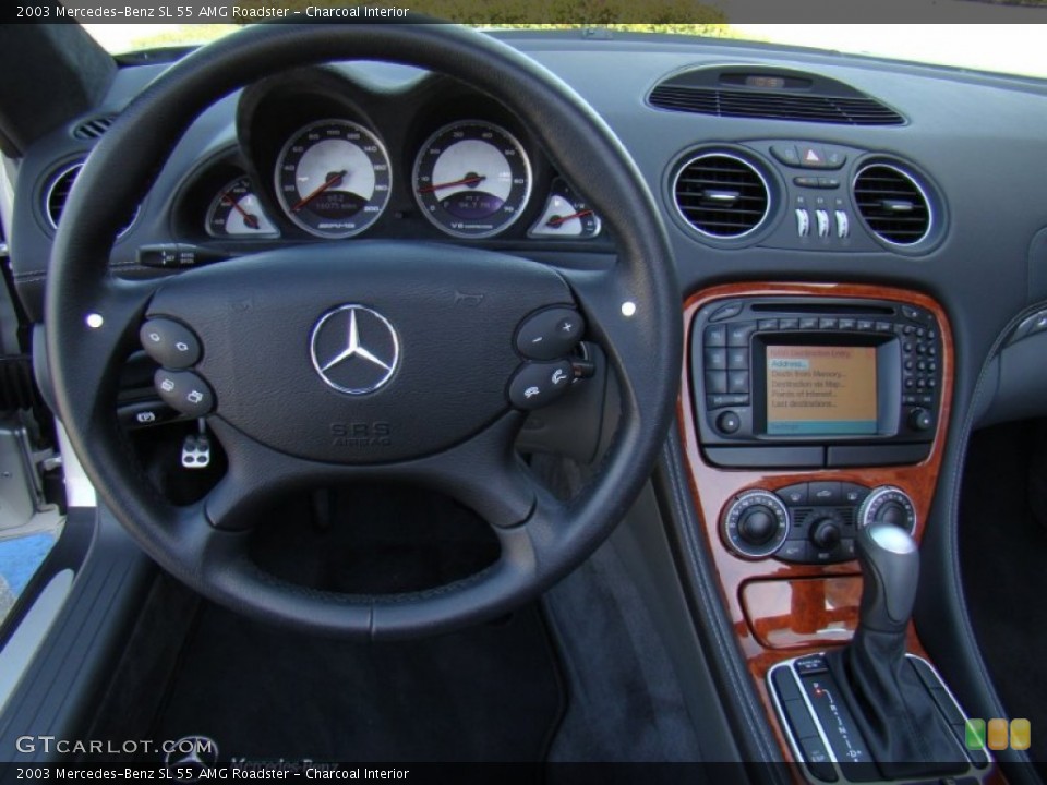 Charcoal Interior Dashboard for the 2003 Mercedes-Benz SL 55 AMG Roadster #57151681