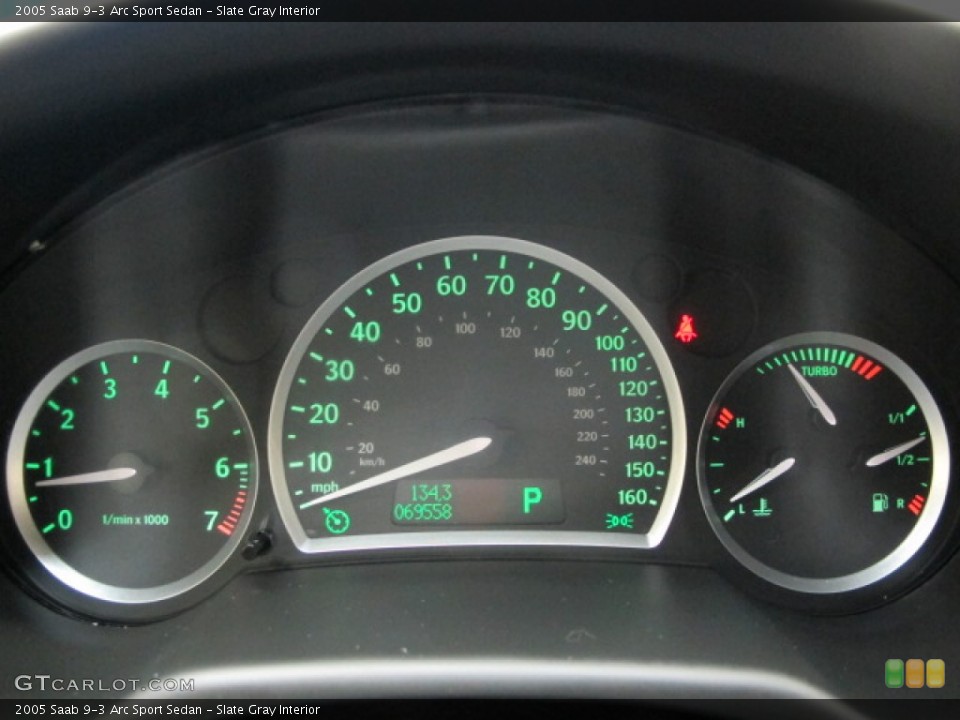 Slate Gray Interior Gauges for the 2005 Saab 9-3 Arc Sport Sedan #57153499