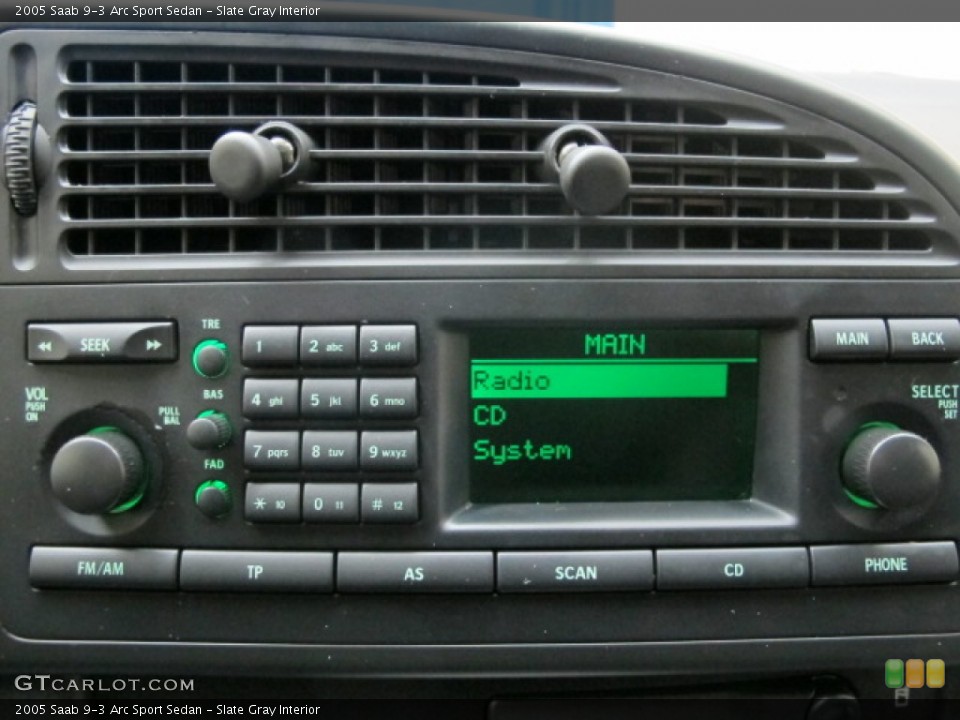 Slate Gray Interior Controls for the 2005 Saab 9-3 Arc Sport Sedan #57153583