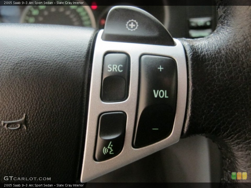 Slate Gray Interior Controls for the 2005 Saab 9-3 Arc Sport Sedan #57153646