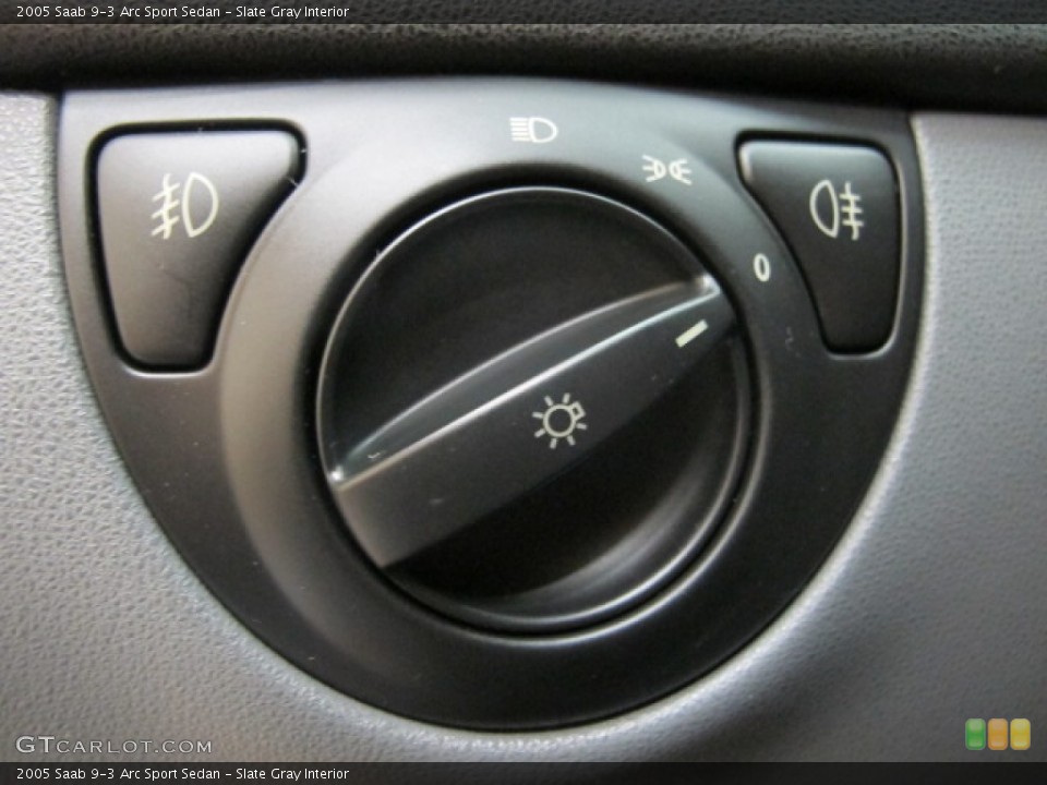 Slate Gray Interior Controls for the 2005 Saab 9-3 Arc Sport Sedan #57153655
