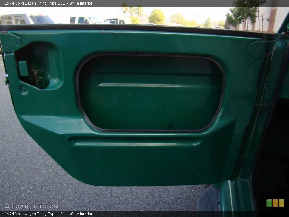 White Interior Door Panel for the 1974 Volkswagen Thing Type 181 #57153808