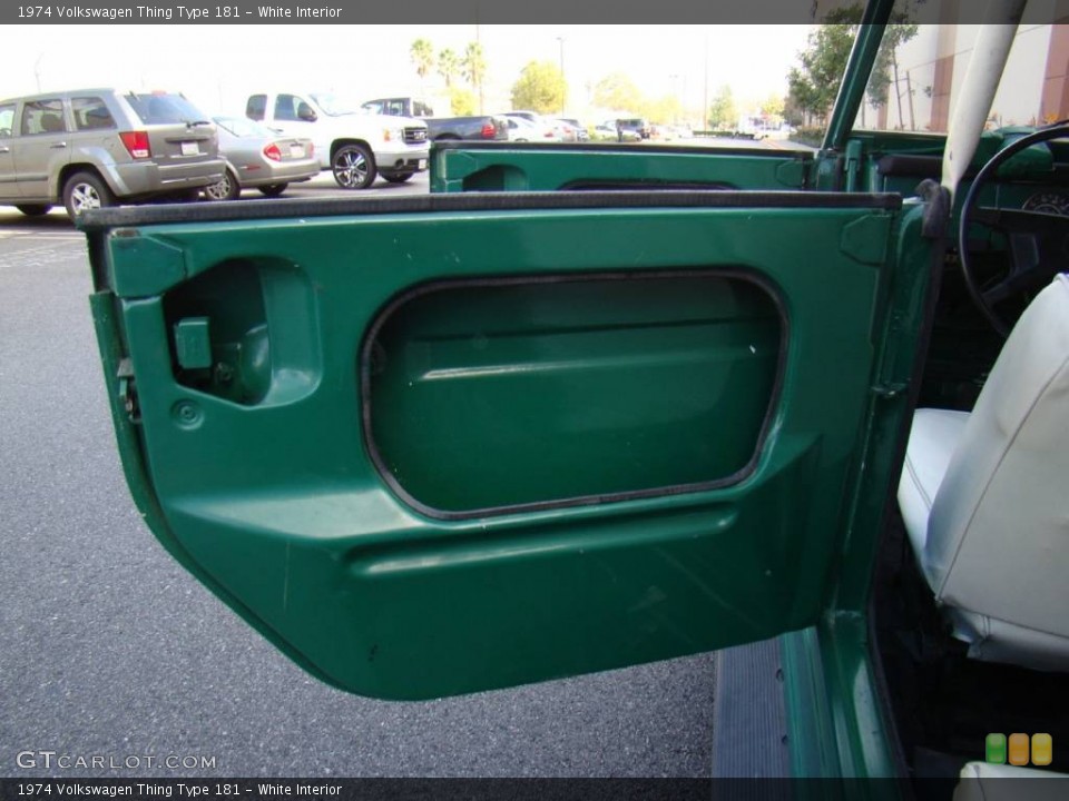 White Interior Door Panel for the 1974 Volkswagen Thing Type 181 #57153820