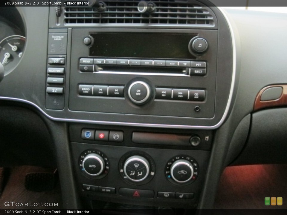 Black Interior Controls for the 2009 Saab 9-3 2.0T SportCombi #57156355
