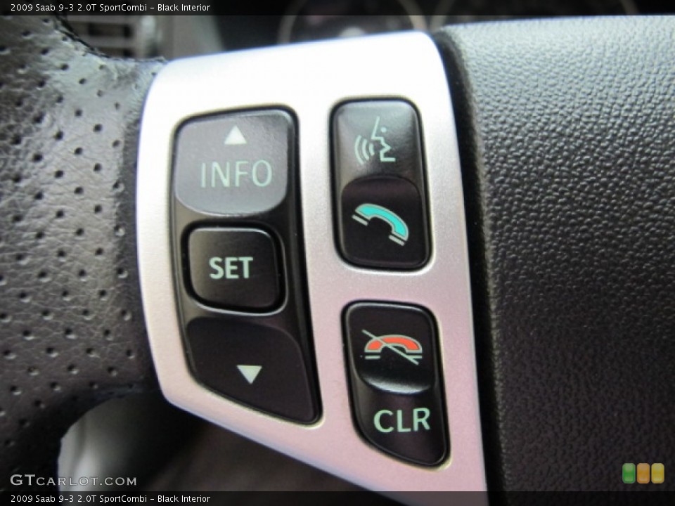 Black Interior Controls for the 2009 Saab 9-3 2.0T SportCombi #57156414