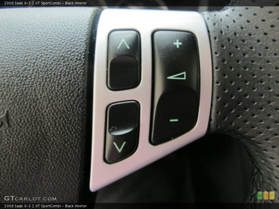 Black Interior Controls for the 2009 Saab 9-3 2.0T SportCombi #57156424