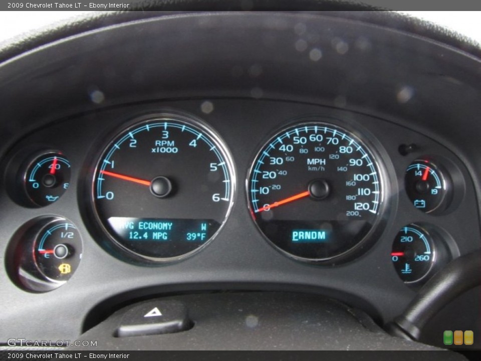 Ebony Interior Gauges for the 2009 Chevrolet Tahoe LT #57157927