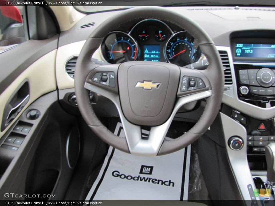 Cocoa/Light Neutral Interior Steering Wheel for the 2012 Chevrolet Cruze LT/RS #57158271