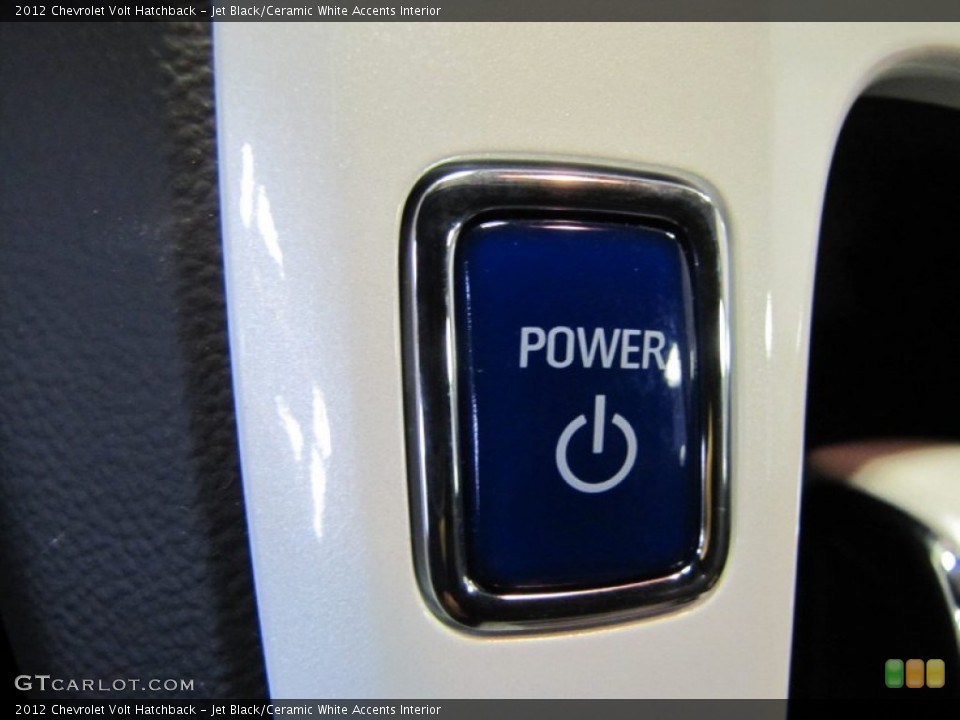 Jet Black/Ceramic White Accents Interior Controls for the 2012 Chevrolet Volt Hatchback #57159091