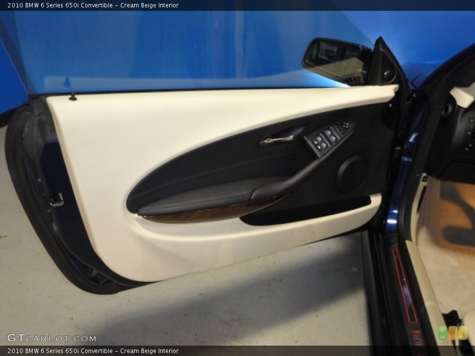 Cream Beige Interior Door Panel for the 2010 BMW 6 Series 650i Convertible #57160258