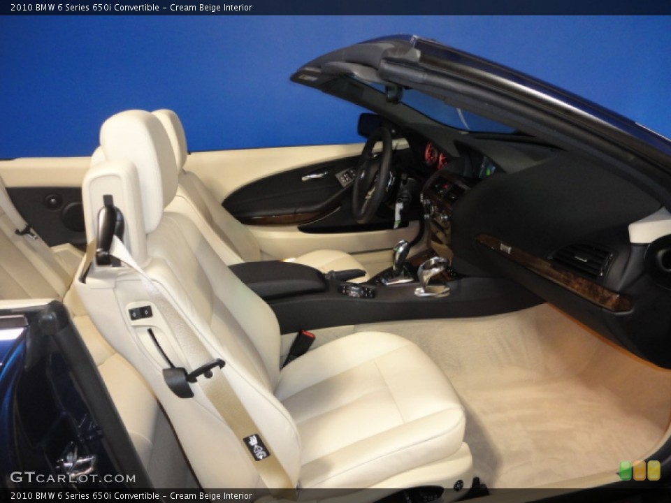 Cream Beige Interior Photo for the 2010 BMW 6 Series 650i Convertible #57160340