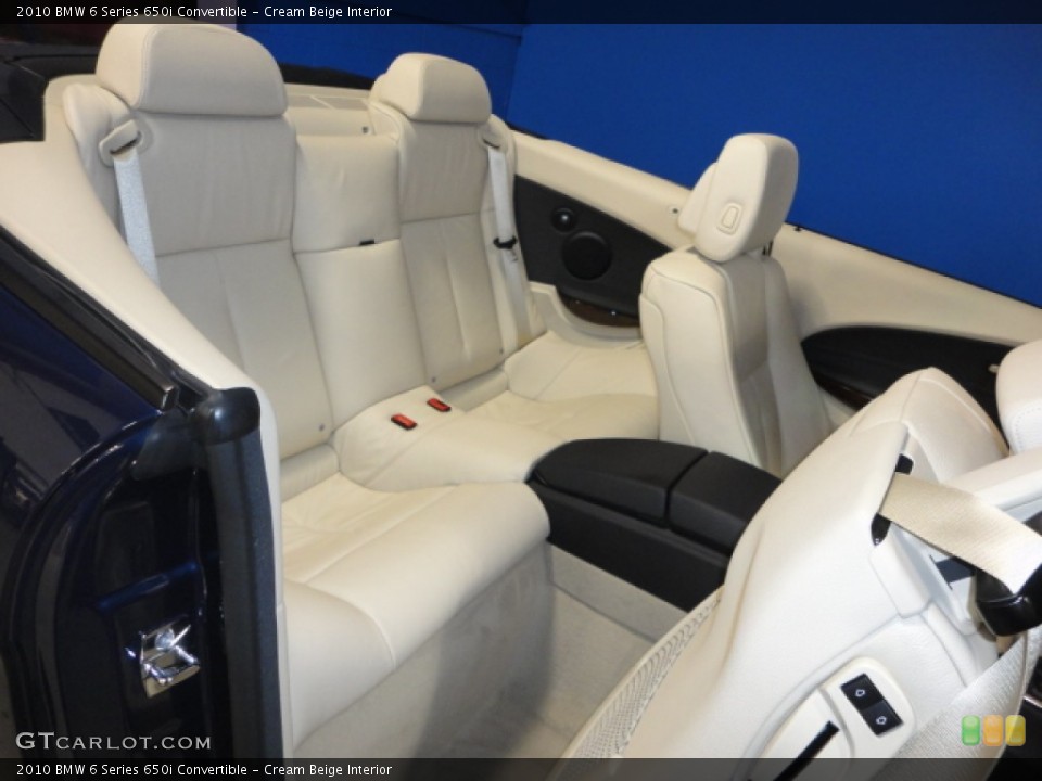 Cream Beige Interior Photo for the 2010 BMW 6 Series 650i Convertible #57160355