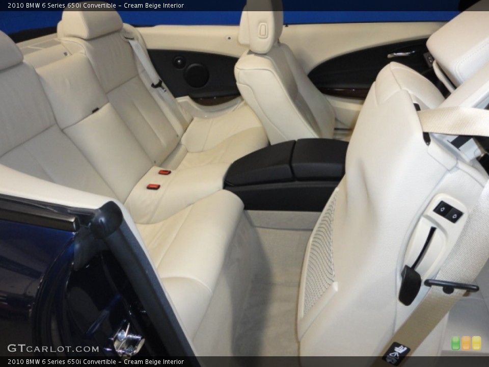 Cream Beige Interior Photo for the 2010 BMW 6 Series 650i Convertible #57160364