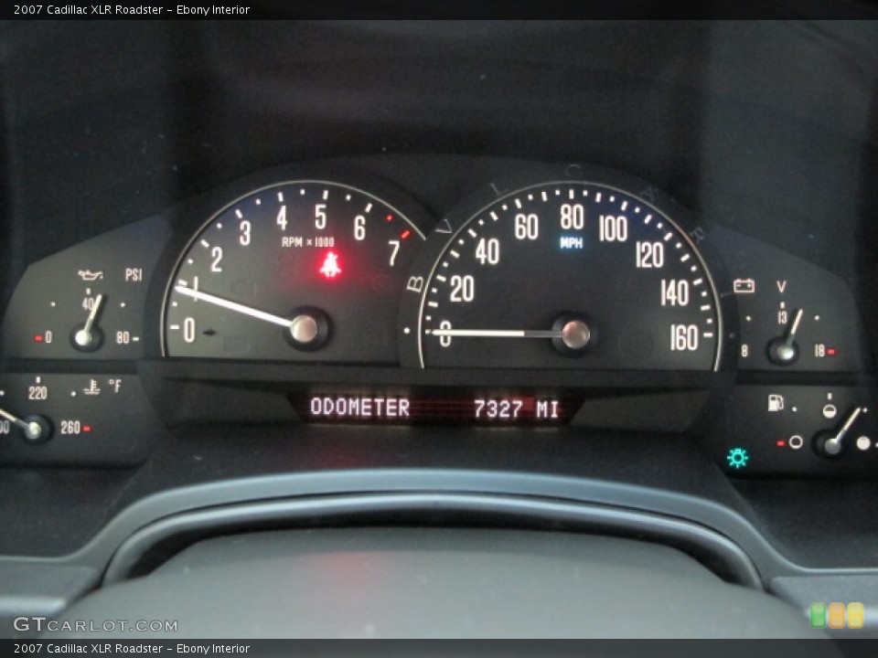Ebony Interior Gauges for the 2007 Cadillac XLR Roadster #57160940