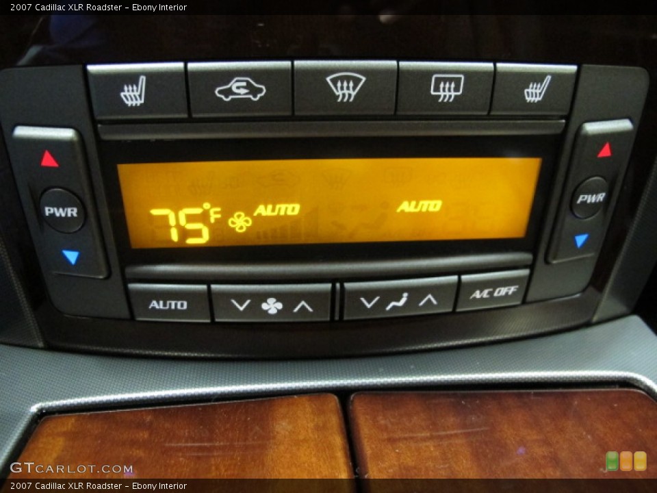 Ebony Interior Controls for the 2007 Cadillac XLR Roadster #57160967