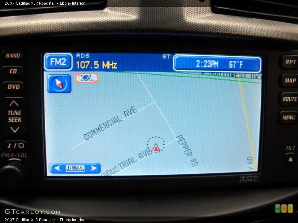 Ebony Interior Navigation for the 2007 Cadillac XLR Roadster #57160985