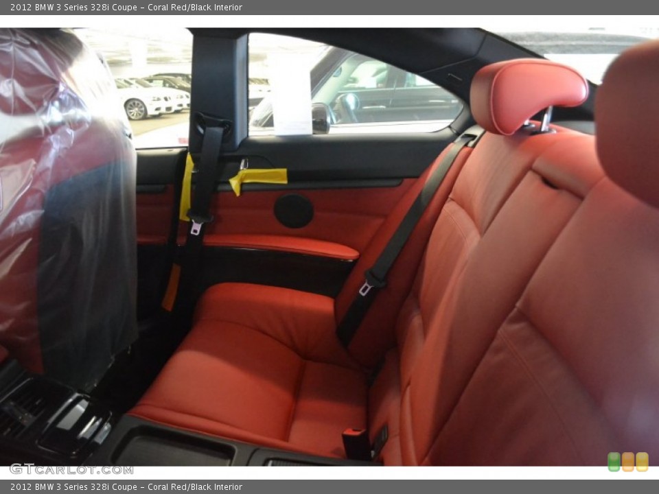 Coral Red/Black Interior Photo for the 2012 BMW 3 Series 328i Coupe #57161935