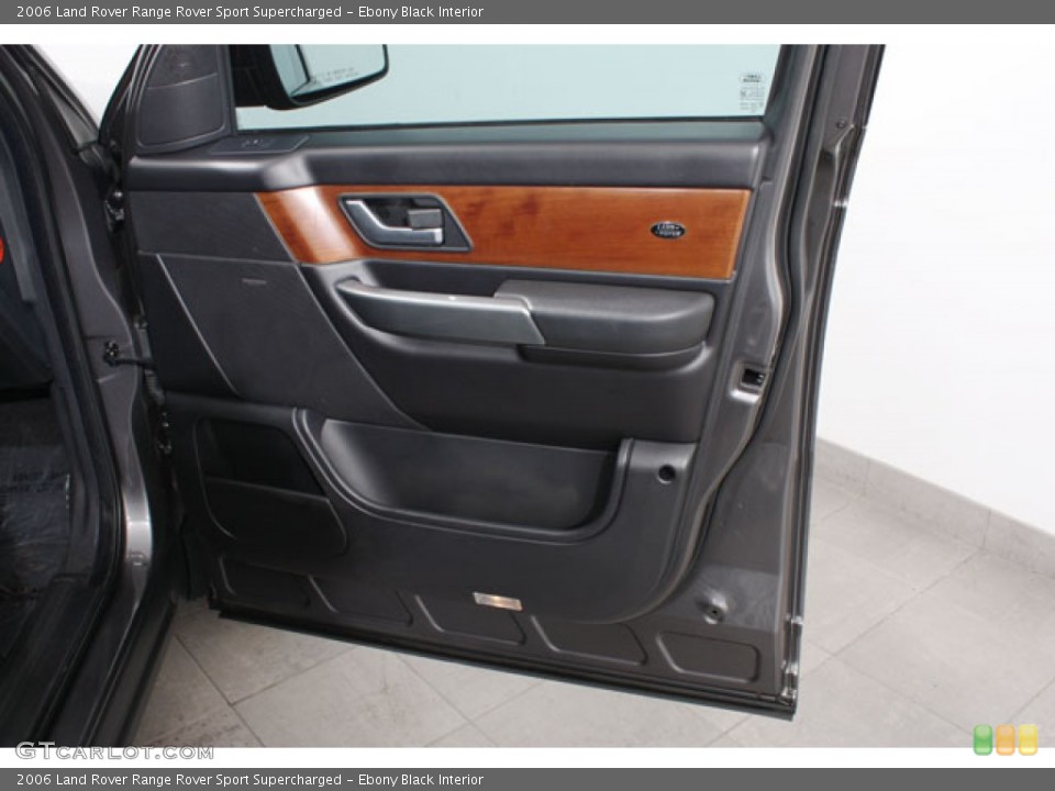 Ebony Black Interior Door Panel for the 2006 Land Rover Range Rover Sport Supercharged #57162415