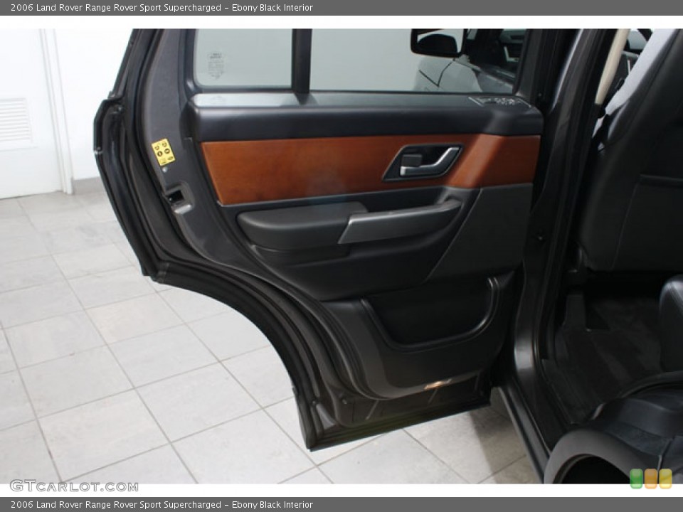 Ebony Black Interior Door Panel for the 2006 Land Rover Range Rover Sport Supercharged #57162433