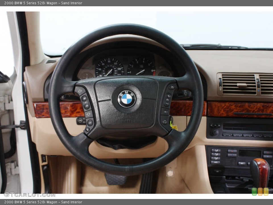 Sand Interior Steering Wheel for the 2000 BMW 5 Series 528i Wagon #57162656
