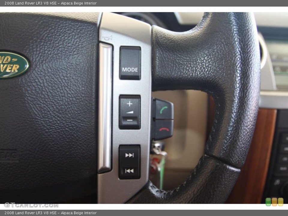 Alpaca Beige Interior Steering Wheel for the 2008 Land Rover LR3 V8 HSE #57164062