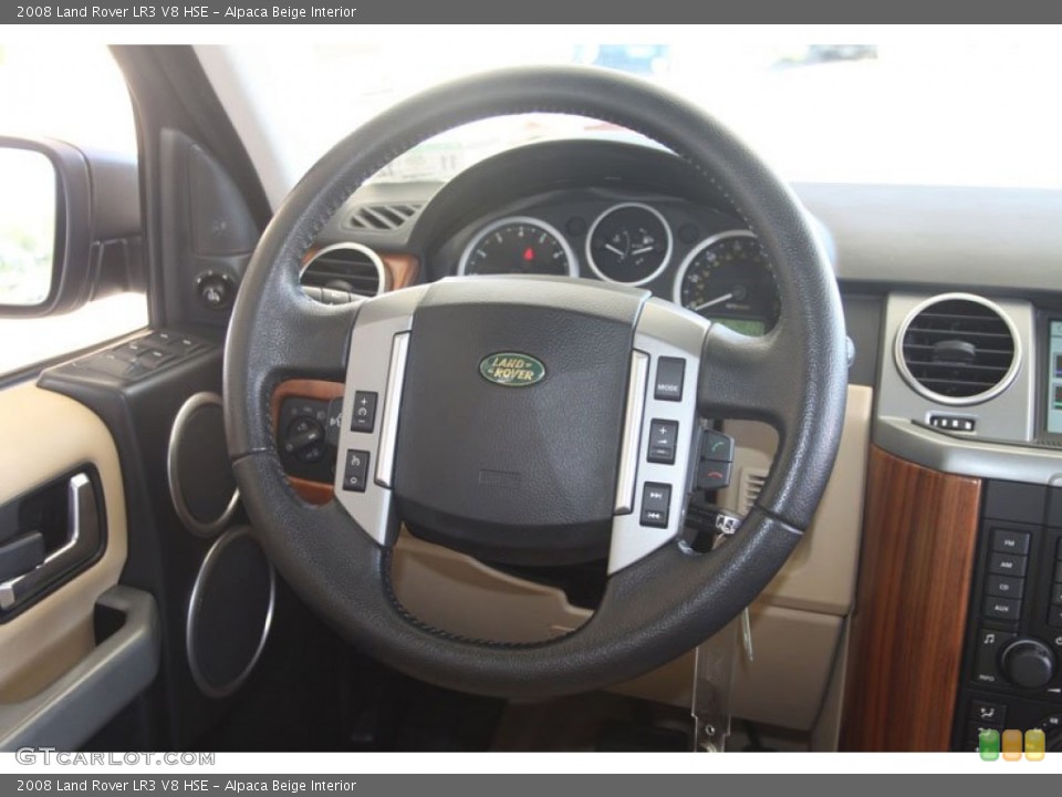 Alpaca Beige Interior Steering Wheel for the 2008 Land Rover LR3 V8 HSE #57164098