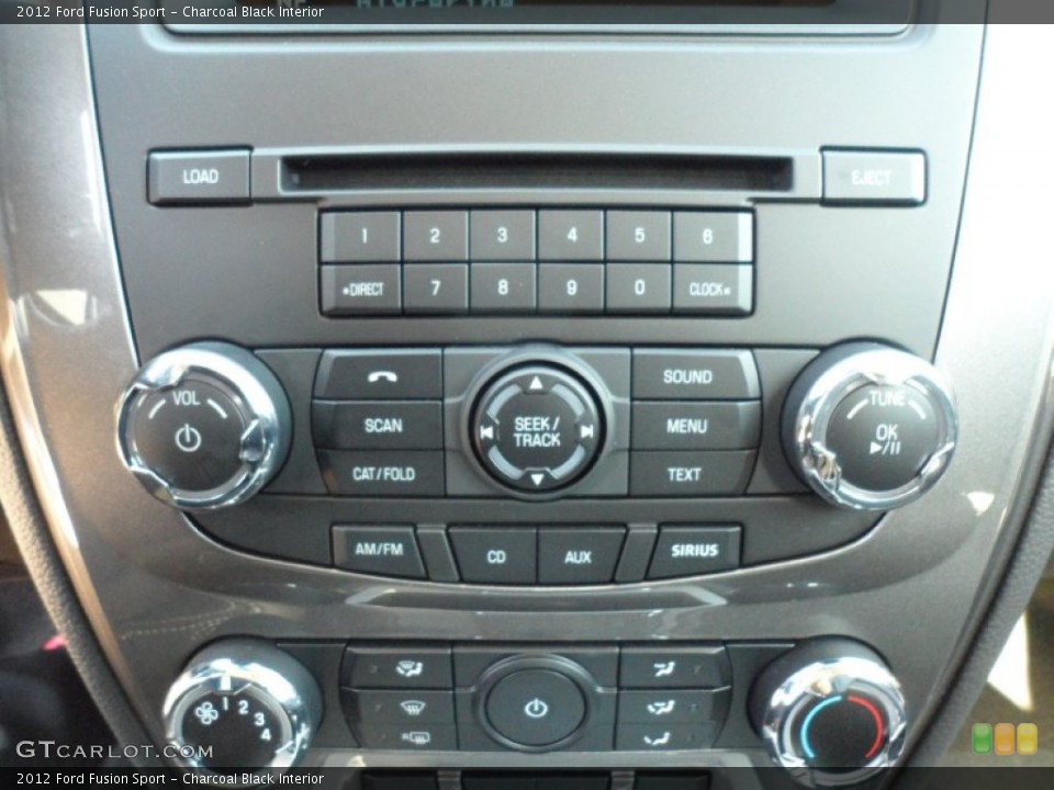 Charcoal Black Interior Controls for the 2012 Ford Fusion Sport #57167348