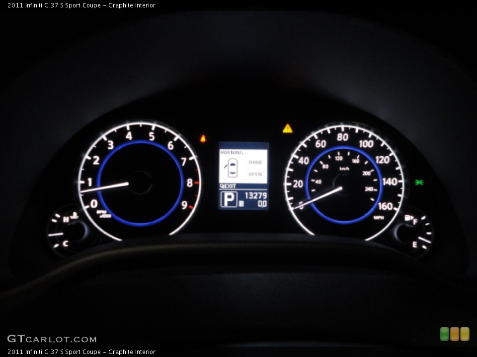 Graphite Interior Gauges for the 2011 Infiniti G 37 S Sport Coupe #57170036