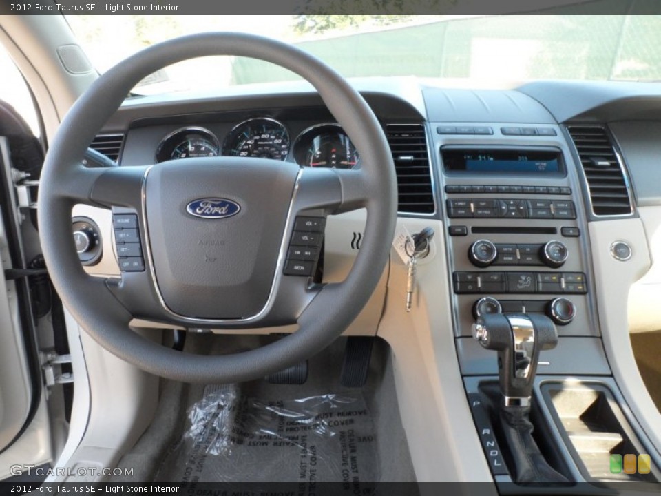Light Stone Interior Dashboard for the 2012 Ford Taurus SE #57170726